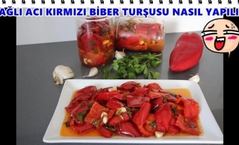 Yağlı kırmızı biber turşusu