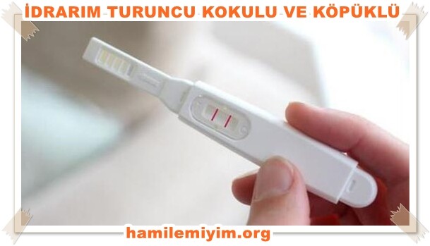 idrarım turuncu sarı kokuyor hamilemiyim